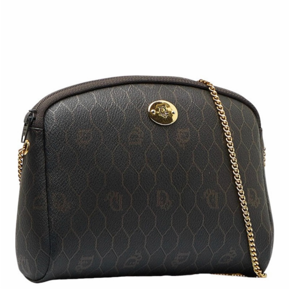 Dior Chain Crossbody Bag in Black
Honeycomb Coated Canvas
